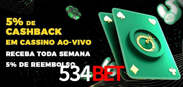 Promoções do cassino ao Vivo 534bet